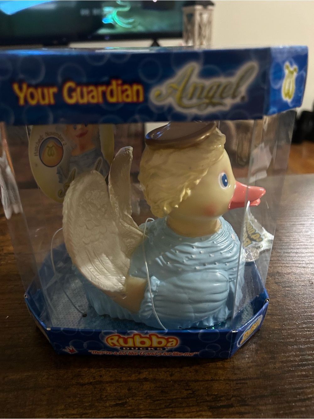NEW IN BOX! Rubber Rubba Duck Winged Guardian Angel Toy JEEP